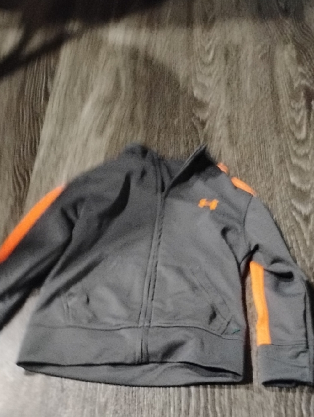 Kids Under Armour Grey And Orange Jacket In Size 2T